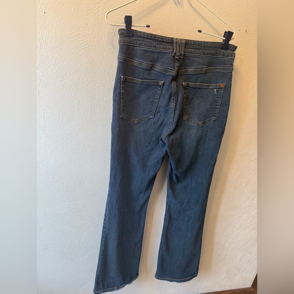 Pilcro The Icon Jeans Sz 28 Anthropologie High Rise Boot Leg Stretch Denim - Picture 3 of 8